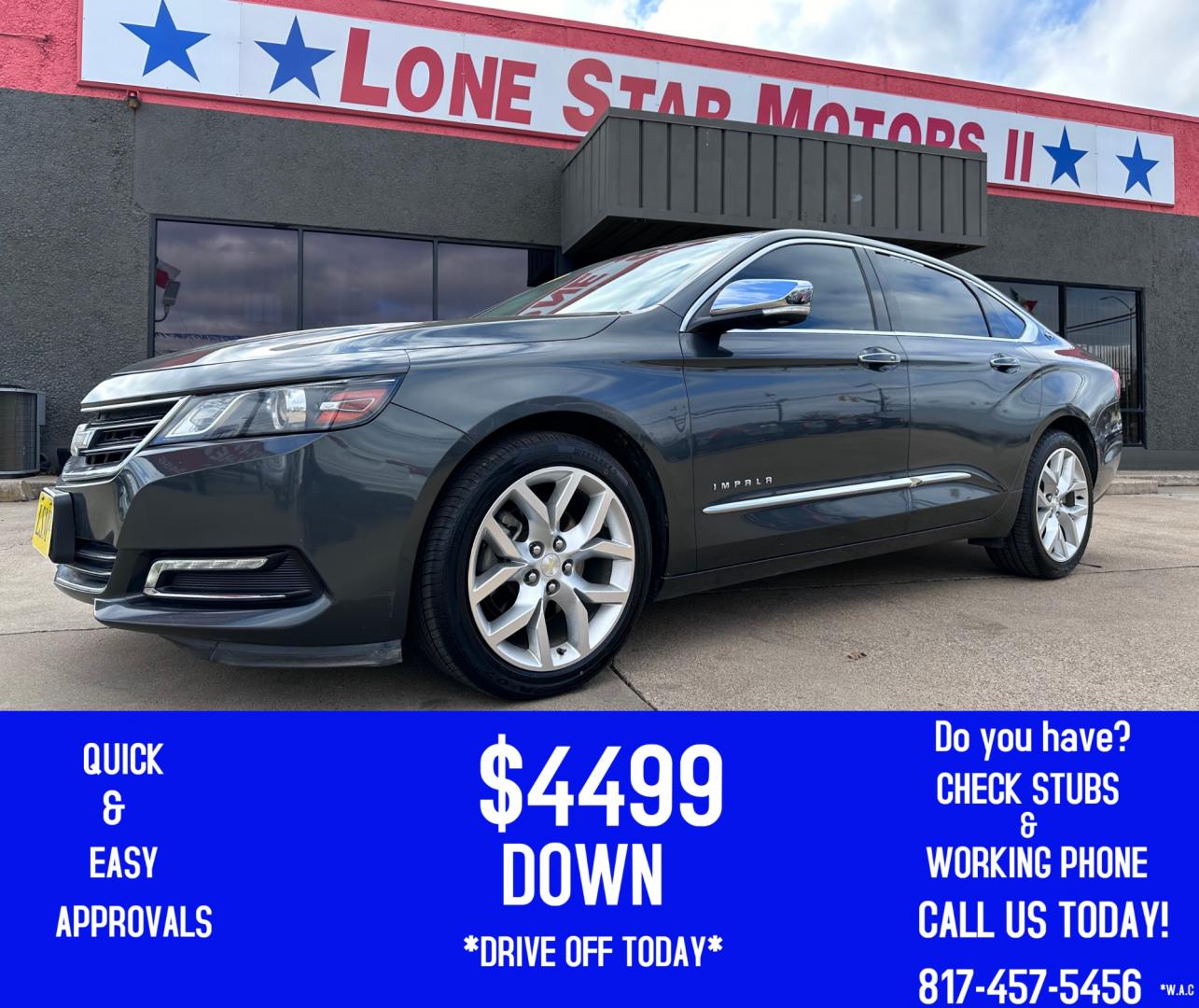 2018 GRAY CHEVROLET IMPALA LT (3LT) (2G1125S34J9) , located at 5900 E. Lancaster Ave., Fort Worth, TX, 76112, (817) 457-5456, 0.000000, 0.000000 - Photo#0